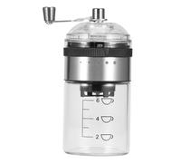 Manual Coffee Bean Grinder, Ceramic Burr Coffee Mill with Adjustable Coarseness Settings, Portable Coffee Companion for Home, Travel, Food-Safe Materi