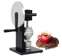 Manual Coffee Bean Grinder with Conical Burr, Die Cast Aluminum Housing, Adjustable Coarseness for Perfect Espresso - Ideal for 2 to 10 Cups