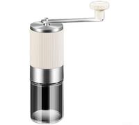 Manual Coffee Grinder, 304 Stainless Steel Hand Crank Mill With Adjustable Grind Settings, Double Bearing System, Large Capacity For Hopper For Home Travel Camping, Portable Bean Grinder