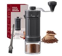 Manual Coffee Grinder 30g Capacity, Coffee Bean Hand Grinder with 40 Adjustable Settings for French Press, Drip, Espresso, Moka pots