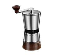 Manual Coffee Grinder 8 External Adjustable Levels Ceramic Conical Burr Portable Bean Mill for Espresso French Press Home Office Travel (8 Levels)