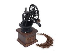 Manual Coffee Grinder Antique Cast Iron Hand Crank Coffee Mill with Grind Settings and Catch Drawer Classic French Press Coffee Mill Hand Crank Coffee Grinder for Home Office