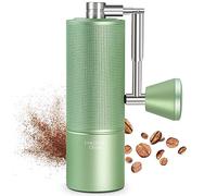 Manual Coffee Grinder Chestnut C3s PRO, All-Metal Coffee Grinder, Folding Handle, Stainless Steel S2C Conical Burr, Adjustable Grind Setting -Green