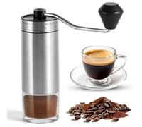 Manual Coffee Grinder, Coffee Bean Grinder Hand Coffee Bean Mill with 40 Adjustable Settings for Home Office Travel, Portable Hand Conical Burr Coffee Grinder for Espresso Moka Pots French Press