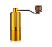 Manual Coffee Grinder | Premium Conical Whole Bean Hand Mill with Stainless Steel Burr & Adjustable Settings | Portable Hand Crank Grinder