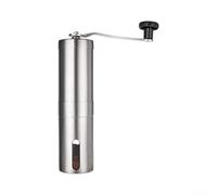Manual Coffee Grinder Stainless Steel Adjustable Grind Stainless Steel Hand Coffee Mill Portable Compact Design Travel Coffee Grinder Manual Adjustable for Camping Hiking Portable Coffee Grinder