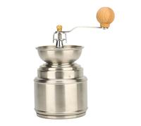 Manual Coffee Grinder, Stainless Steel and Solid Wood Hand Coffee Bean Mill, 2-8 Cups Capacity - Durable Design, Multi - Use and Nut Grinder, Ideal for Home and Small