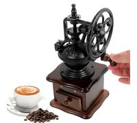 Manual Coffee Grinder,Vintage Wood Coffee Bean Grinder,Portable Hand Grinders Roller Coffee Mill with Catcher Drawer for Making Mesh Coffee,Spices,Baby Food,Classic Press for Home Office