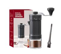 Manual Coffee Grinder with 30 Adjustable Settings, Portable Hand Coffee Grinder with Brush, Coffee Beans Grinder for Aeropress, Espresso, Pour Over, French Press, Moka pots, Travel, Camping, Office