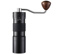 Manual Coffee Grinder with Stainless Steel Conical Burr, Portable Hand Crank Bean Mill for Espresso, French Press, Pour Over and Camping(Black)