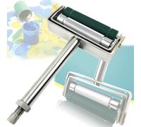 Manual Color Wheel Ink Printing Film Applicator with Anilox Roll & Rubber Roller for Ink Production, Carton Printing, Flexo Printing, 2.8in Print Width