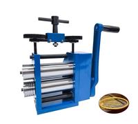 Manual Combination Rolling Mill 3 Inch 75mm Gear Ratio 1:6 Press for Jewelry Making Square Wire Flat Pattern Metal Sheet