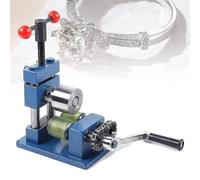 Manual Combination Rolling Mill for Metal Jewelry Sheet, Square, Semicircle, Pattern, DIY Jewelers Craft, Roller Width 110 mm, Diameter 55 mm