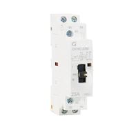 Manual Contactor 2P 16A 20A 25A 2NO or 2NC 220V 50/60Hz Manual Control Home AC Contactor Din Rail Type(2P 25A 2NO 220V)