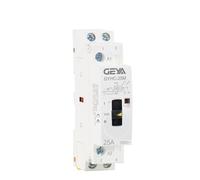 Manual Contactor 2P 16A 20A 25A 2NO or 2NC 220V 50/60Hz Manual Control Home Use AC Contactor Din Rail Type(2P 25A 2NO 220V)