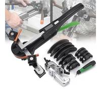 Manual Copper and Aluminum Pipe Bender, 6-22mm Bending Tool Set, 90° Forward Reverse Ratchet, for AC Refrigerator Car Heater