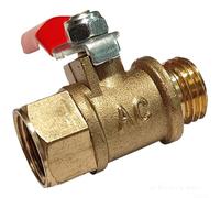Manual Copper Ball Valve for High-Pressure Plunger Pumps - Chrome-Plated, Straight-Through Flow Control Valve for Agricultural Sprayers and Irrigation Systems(A)