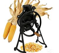 Manual Corn Sheller, Heavy-Duty Cast Iron Corn Thresher, Easy-to-Use Corn Kernel Remover with Wooden Handle, for Home Garden, Farm, Corn Roasting & DIY Projects