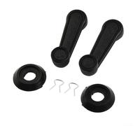Manual Crank Handle, Door Glass Winder Replacement, Car Interior Door Handle Set, Black Manual Crank Roller, Car Winder, Vehicle Door Crank Pair