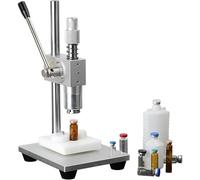 Manual Crimping Machine for Glass Bottles, Adjustable Height with Anti-Slip Handle, Easy Press Sealing Solution