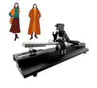 Manual Crockmeter, Dry-Wet Rubbing Fastness Tester with 0.62" Head Diameter, Counting Indicator, Comprehensive Fabric Color Transfer Assessment Tool