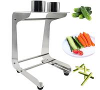 Manual Cucumber Peeler on Stand, 45mm Cutter, High-Efficiency Uniform Slicer for Potato, Carrot, Sushi, Squash, Egg, Fries