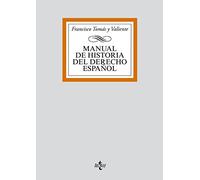 Manual de historia del derecho Espanol/ History Manual of Spanish Rights (Derecho - Biblioteca Universitaria de Editorial Tecnos)