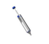 Manual Desoldering Pump Aluminum Body Thumb Release Solder Removal Tool with Ribbed Grip for Circuit Board Rework, Hobby Electronics Cleanup Manual Desoldering Pump Solder Sucker Remover