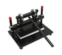 Manual Die Cutter for Leather - Hand Press Cutting & Embossing Machine,Dual Guided Shaft,DIY Craft Clicker for Leather Fabrics & Silicone