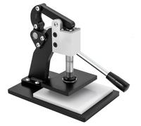 Manual Die Cutter, Leather Cutting Machine, Hand Press Mold for Leather, Fabric, Silicone, Rubber - Deep Throat Design with PVC Pad