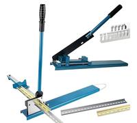 Manual DIN Rail Cutting Tool with Benchtop Grooving Cutter for Steel and Aluminum Cutting with Sliding Block and 50cm Ruler