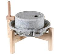 Manual Disc Stone Grain Mill With Wooden Stand, Classic Traditional Hand Crank Stone Grinder, Stable Countertop Multi-Grain Grinding Machine(11.8x15.8in/30x40cm)