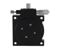 Manual Displacement Platform High Precision R Axes Rotating Linear Stage 360 Degree Sliding Table Aluminum Alloy 60mm RS60L for Optical Equipment and Machinery