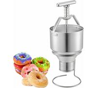 Manual Donut Depositor - Adjustable Thickness Stainless Steel Batter Dispenser Perfect for Making Donuts and Other Pastries ery Tool for Home and Professal Use