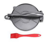 Manual Dough Press Machine | Aluminum Tortilla Press for Dumplings & Flatbreads | Handheld 8.7in Ergonomic Kitchen Tool | Rustproof, Lightweight & Compact (Black)