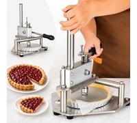 Manual Dough Press, Stainless Steel Pie Crust Press, With Handle, 8mm Thickened Frame+6mm Solid Base, Anti-warping Strong Springs, Easy To Use And Clean, For Pizza, Pastry, And Baking M160
