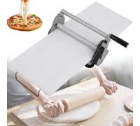 Manual Dough Roller Machine, Adjustable Thickness Folding Dough Sheeter for Pizza, Fudge Crust, Counter Top Baking