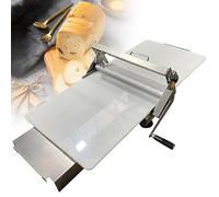 Manual Dough Roller Machine, Adjustable Thickness for Homemade Pizza, Croissants, Pastry & Fondant, Compact Table Top Design