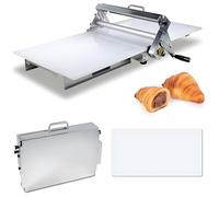 Manual Dough Roller Machine, Foldable Dough Sheeter Machine, Home Commercial Dough Roller Machine, Easy to Clean, Foldable, Adjustable Thickness, for Croissants, Puff Pastry, Egg Tarts M