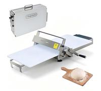 Manual Dough Sheeter, Foldable Pasta Maker Machine for Home, 600g Capacity for Croissants, Pies, Breads, Space-Saving Design, 40.5 x 22.8 x 9.8 inches