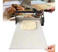 Manual Dough Sheeter, Folding Pasta Roller, 12/15" Stainless Steel Manual Dough Sheeter, Counter Top Dough Sheeter heeter Thickness Adjustable, for Making Bakery Puff Pastry Dough,RS201