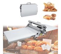 Manual Dough Sheeter, Folding Roller Machine for Croissant, Pastry, Pizza Dough with Large Board