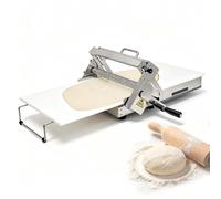 Manual Dough Sheeter for Perfect Lamination, Foldable Pasta Maker, 600g Batch, Adjustable Thickness 0.1-25mm for Pastry Chefs, 32.7 x 18.9 x 9.8 in