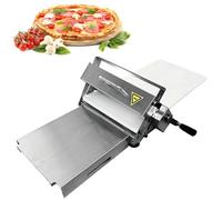 Manual Dough Sheeter Machine, Adjustable Thickness Stainless Steel Roller for Homemade Pizza and Bakery Dough Preparation