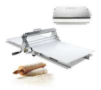 Manual Dough Sheeter Machine Commercial Foldable Pastry Roller with Adjustable Thickness 0.04"-0.68" (1-17.5mm)/0.02"-1.06" (0.5-27mm), Boost Efficiency for Croissants,Kitchens & Bakeries (Model 300)
