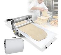 Manual Dough Sheeter Machine, Stainless Steel Pasta Sheet Maker, Foldable Dough Laminator for Croissant, Pastry, Pasta