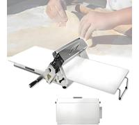 Manual Dough Sheeter Machine with 10 Thickness Settings for Pastry, Pizza, Croissants, Easy to Clean and Commercial Grade