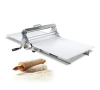 Manual Dough Sheeter, Manual Foldable Dough Sheeter Machine for Bakery, Croissant- Compact Manual Dough Sheeter,Stainless Steel Dough Roller Machine, Counter Top Dough Sheeter, Adjustable Th