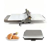 Manual Dough Sheeter Rolling Pin, Foldable Pasta Maker, 600g Batch for Even Thickness (0.1-25mm) - Ideal for Pizza & Baking, Compact Size 32.7x18.9x9.8in