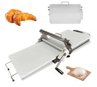 Manual Dough Sheeter | Stainless Steel Foldable Design | Adjustable Thickness for Pizza, Croissant, Pastry